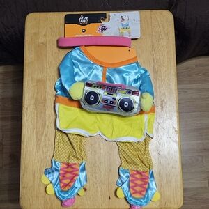 Dog 80s Costume with Boombox Accessory